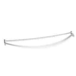 Kohler Expanse Curved Shower Rod, Polished Stainless
