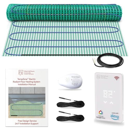 WarmlyYours TempZone Easy Mat, 120V, 3 x 6 ft