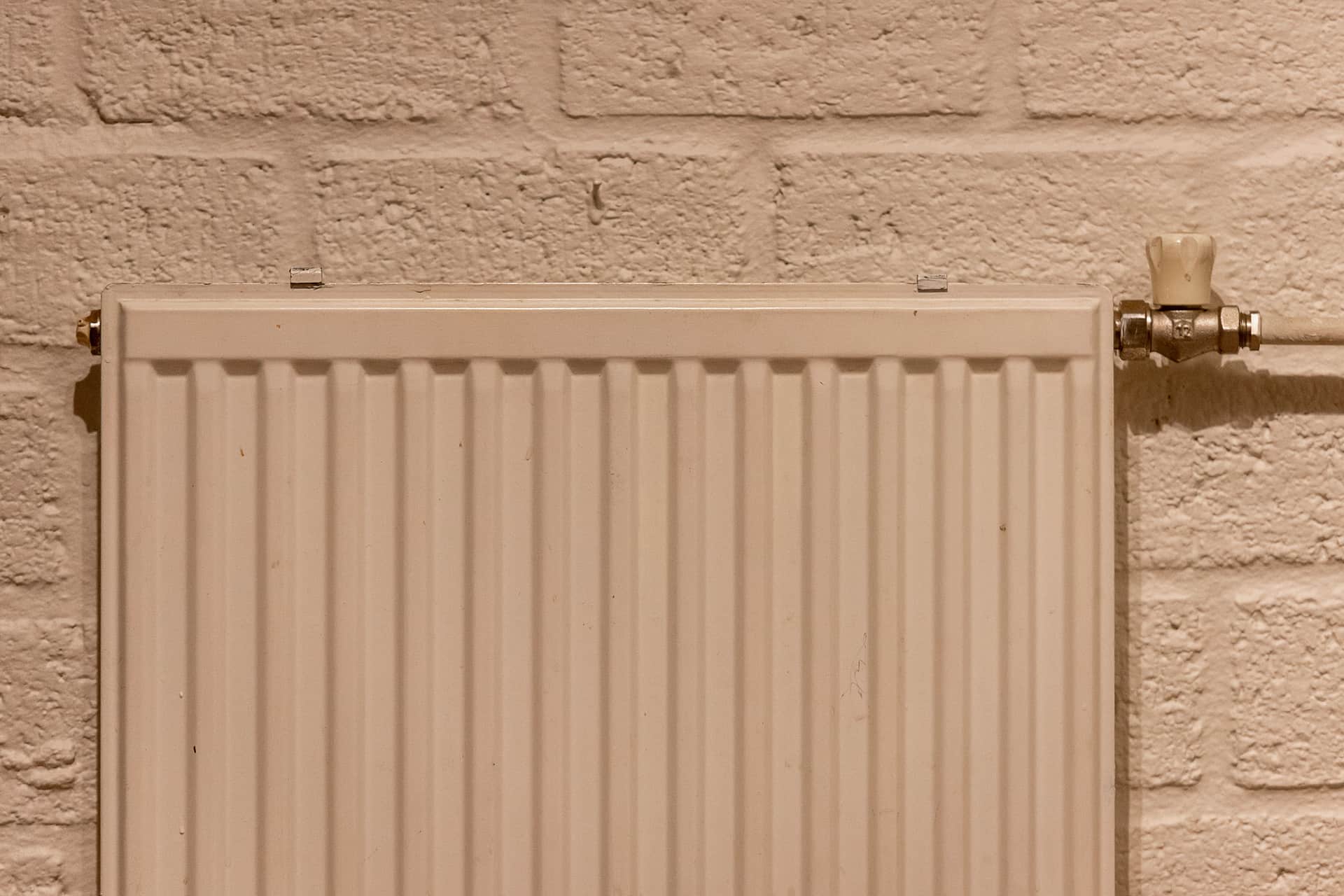A wall-mounted heated rail