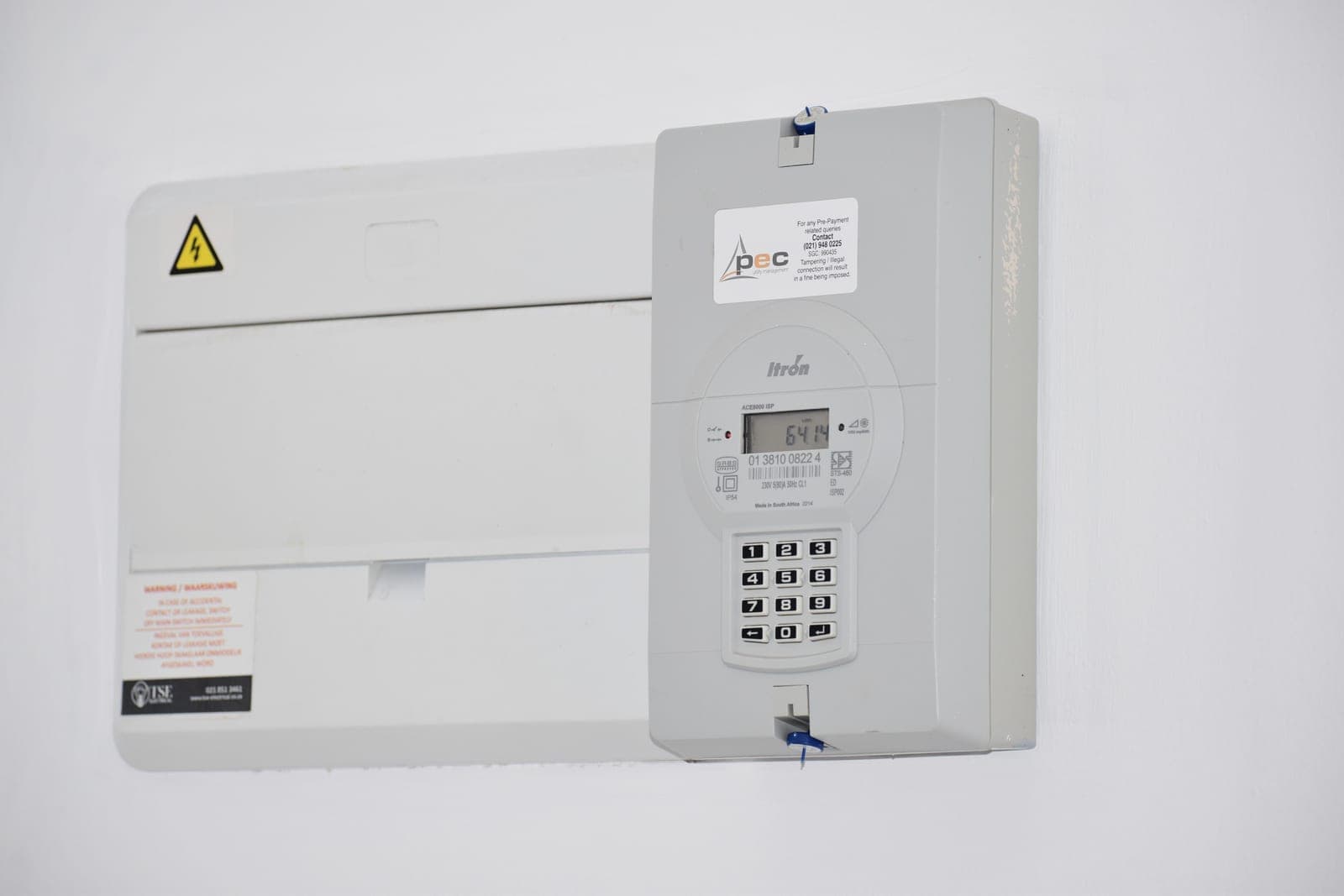 An electricity meter and an energy bill