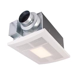 Panasonic WhisperWarm DC Fan and Heater with Light, 50-80-110 CFM