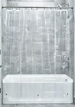 iDesign Vinyl Shower Liner, Clear