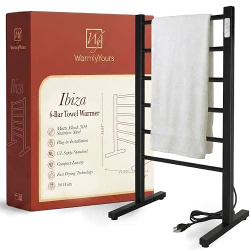 WarmlyYours Ibiza Freestanding Towel Warmer