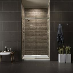 Kohler Levity Bypass Shower Door, 1/4 in. Crystal Clear Glass